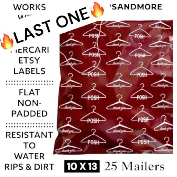 Other - LAST ONE ☝🏻 25 10X13 Poly Mailers Posh Hanger Shipping Envelopes PRICE IS FIRM